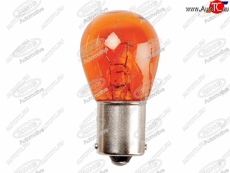 43 р. Лампа дополнительного освещения PY21W Янтарная 12V 21W (усики без смещения) RING R343  с доставкой в г. Воронеж