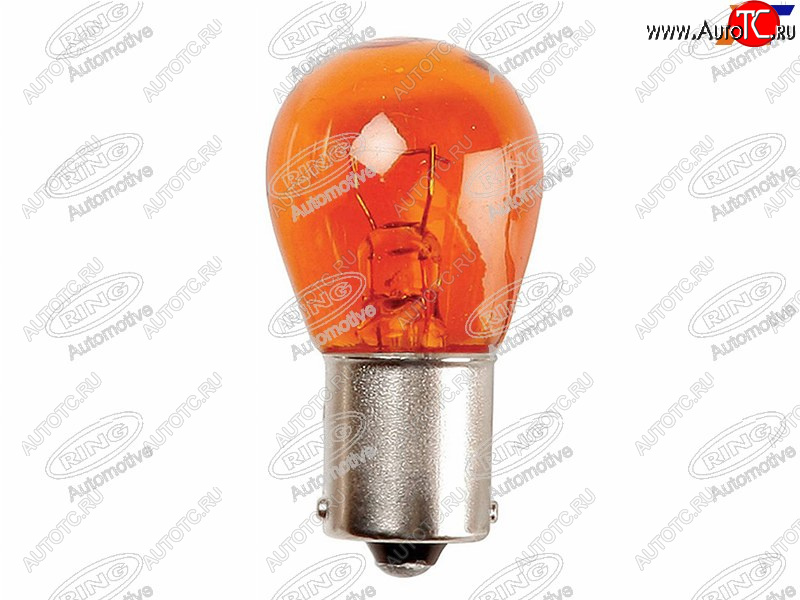 57 р. Лампа дополнительного освещения PY21W Янтарная 12V 21W (усики со смещением) RING R581  с доставкой в г. Воронеж