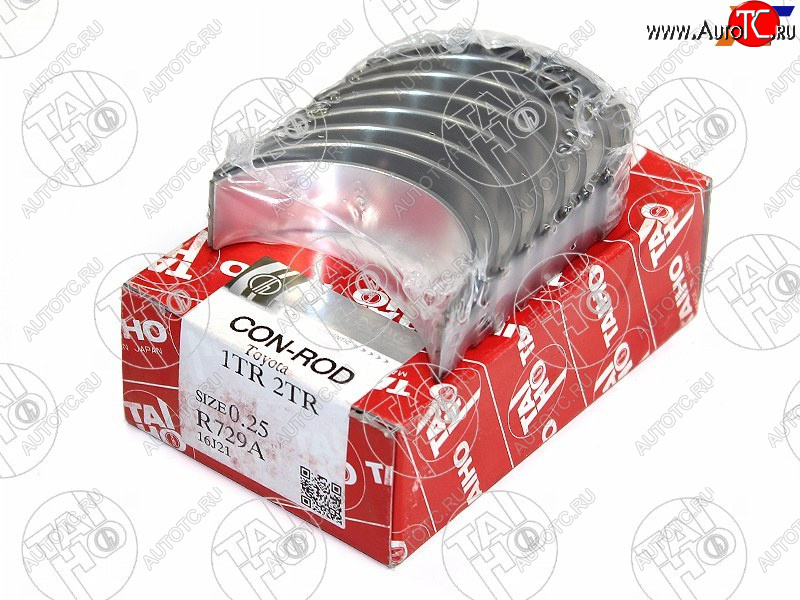 879 р. Вкладыши шатунные к-т 0,25 TOYOTA HIACEHILUXLAND CRUISER PRADO 2TR-FE TAIHO R729A 025  с доставкой в г. Воронеж