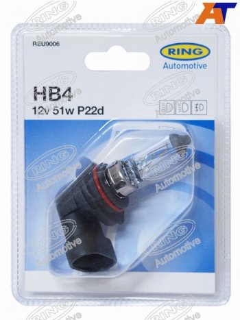 599 р. Лампа головного освещения HB4  12V 51W Блистер 1 шт. RING REU9006  с доставкой в г. Воронеж. Увеличить фотографию 1