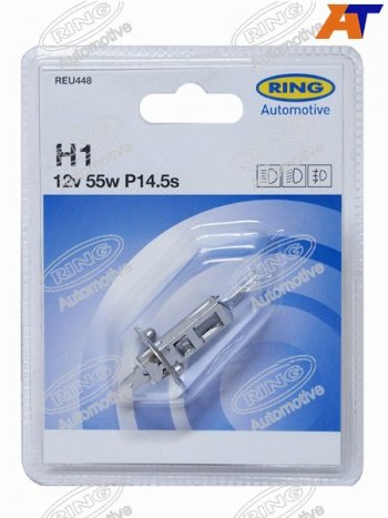 221 р. Лампа головного освещения H1  12V 55W Блистер 1 шт. RING REU448  с доставкой в г. Воронеж. Увеличить фотографию 1