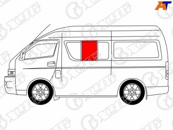 1 859 р. Стекло кузова боковое (не опускное) (Слева Цвет зеленый) Toyota Hiace 04-20  Regius Ace 04-20 XYG RH200-ST-L SF/LH2/X  с доставкой в г. Воронеж. Увеличить фотографию 1