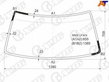 4 499 р. Стекло лобовое Toyota Hilux Pick Up 88-97  Great Wall Safe 01-09  Toyota 4Runner 89-95  Hilux Sur XYG RN85 LFW/X  с доставкой в г. Воронеж. Увеличить фотографию 1