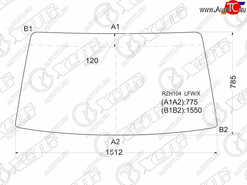 5 199 р. Стекло лобовое Toyota Hiace 89-04  Regius Ace 99-04 XYG RZH104 LFW  с доставкой в г. Воронеж