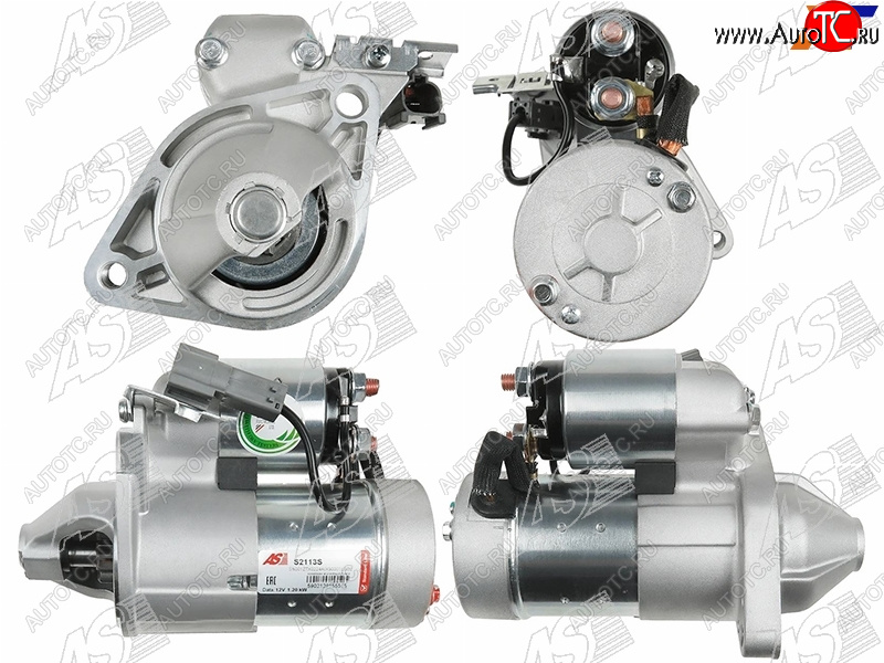 13 299 р. Стартер Nissan Bluebird Sylphy 00-05 (1,2 kW Z=8) AS-PL S2113S  с доставкой в г. Воронеж