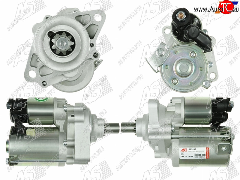 13 399 р. Стартер Honda Accord 97-03  Odyssey 97-04  Shuttle 95-00  Avancier 99-03 (1,6 kW Z=9) AS-PL S9329S  с доставкой в г. Воронеж
