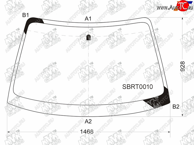5 249 р. Стекло лобовое SUBARU IMPREZA 5D WGN 00-07                                                           KMK SBRT0010  с доставкой в г. Воронеж