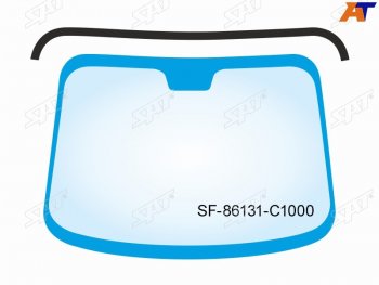 659 р. Молдинг лобового стекла (Сверху) Hyundai Sonata 04-19 SAT SF-86131-C1000  с доставкой в г. Воронеж. Увеличить фотографию 1
