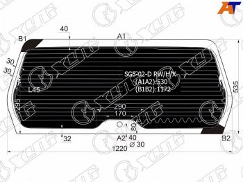 9 299 р. Стекло заднее (Затемненное Обогрев) Subaru Forester 02-05 XYG SG5-02-D RW/H/X  с доставкой в г. Воронеж. Увеличить фотографию 2