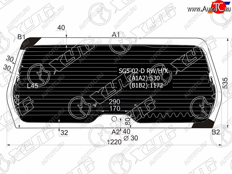 9 299 р. Стекло заднее (Затемненное Обогрев) Subaru Forester 02-05 XYG SG5-02-D RW/H/X  с доставкой в г. Воронеж