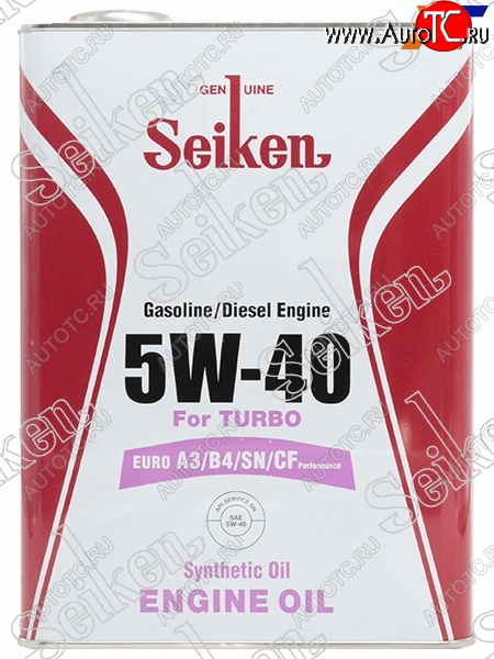 3 699 р. Масло моторное SEIKEN SYNTHETIC A3B4SNCF 5W-40 4л                                                 SEIKEN SKA3B4SN5W40C  с доставкой в г. Воронеж