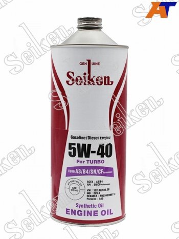 1 079 р. Масло моторное SEIKEN SYNTHETIC A3B4SNCF 5W-40 1л SEIKEN SKA3B4SN5W40C1  с доставкой в г. Воронеж. Увеличить фотографию 1