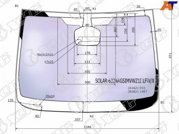 23 999 р. Стекло лобовое (Атермальное Датчик дождя Молдинг) XYG Opel Astra J универсал дорестайлинг (2009-2012)  с доставкой в г. Воронеж. Увеличить фотографию 2