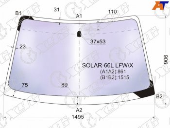 19 699 р. Стекло лобовое (Атермальное) Subaru Legacy 98-03  Outback 98-03  Legacy B4 98-03  Legacy Lancaste XYG SOLAR-66L LFW/X  с доставкой в г. Воронеж. Увеличить фотографию 1