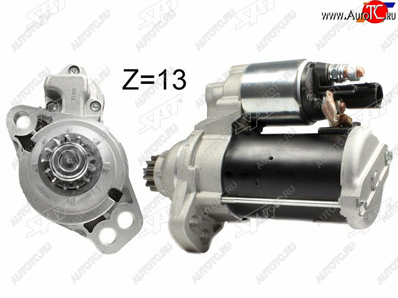 6 599 р. Стартер Audi A3 12-19  Q3 11-19  Skoda Kodiaq 16-22  Octavia 12-20  Rapid 12-  Volkswagen Golf SAT ST-02M911024RN  с доставкой в г. Воронеж