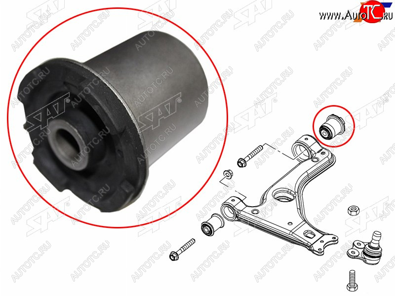 429 р. Сайлентблок Opel Astra 98-13  Zafira 99-14  Astra Family 11-14  Astra GTC 04-15  Subaru Traviq 0 SAT ST-0352324  с доставкой в г. Воронеж