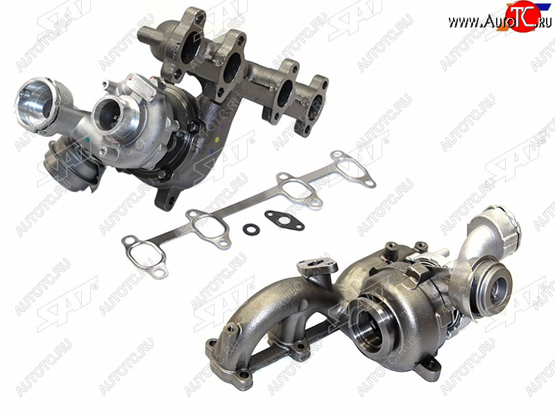 23 599 р. Турбина Audi A3 00-13  A4 00-12  Skoda Octavia 04-13  Volkswagen Golf 03-09  Jetta 05-10  Passa SAT ST-038 253 010 D  с доставкой в г. Воронеж