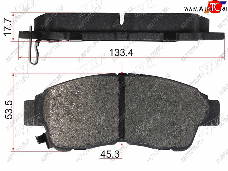 1 079 р. Колодки тормозные перед FL-FR SAT  Toyota Corolla E110 седан дорестайлинг (1997-2000)  с доставкой в г. Воронеж