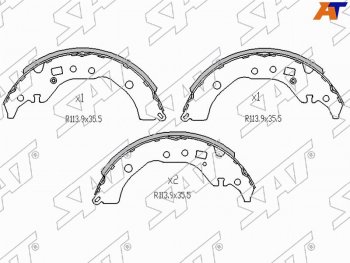 Колодки тормозные барабанные задние RH-LH SAT Toyota Premio T260 2-ой рестайлинг (2016-2021)