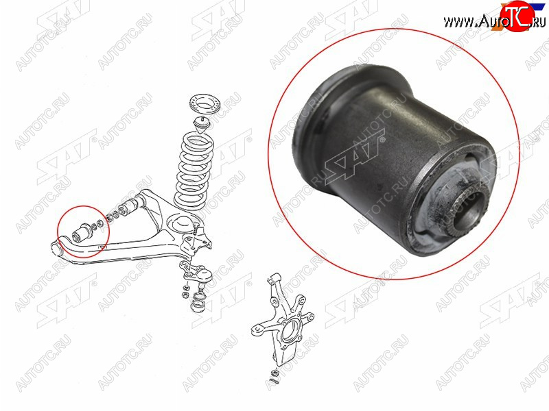 439 р. Сайлентблок Suzuki Escudo 88-97  Vitara 88-99 SAT ST-09319-12044  с доставкой в г. Воронеж