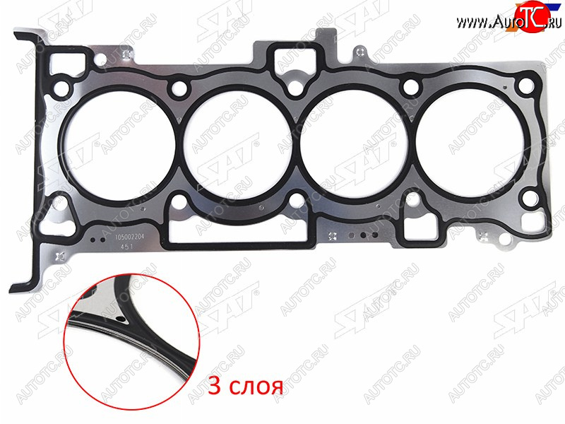 1 689 р. Прокладка ГБЦ 4G69 2.4 SAT  Mitsubishi Delica D:2 ( 1,  2) - Outlander ( CU,  CW0W,  GF)  с доставкой в г. Воронеж