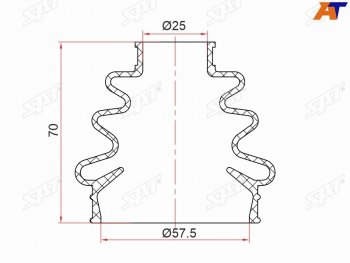 389 р. Пыльник шрус наружный зад  BMW X5 E53 00-06 M54M57M62 5-SERIES E39 96-03 M62M51M57 7-SERIES 94 SAT ST-105-0009  с доставкой в г. Воронеж. Увеличить фотографию 1
