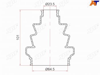 369 р. Пыльник шрус внутренний OPEL ASTRA H 04-SIGNUM  03-08VECTRA C 02-08ZAFIRA B 05- SAT ST-105-0014  с доставкой в г. Воронеж. Увеличить фотографию 1