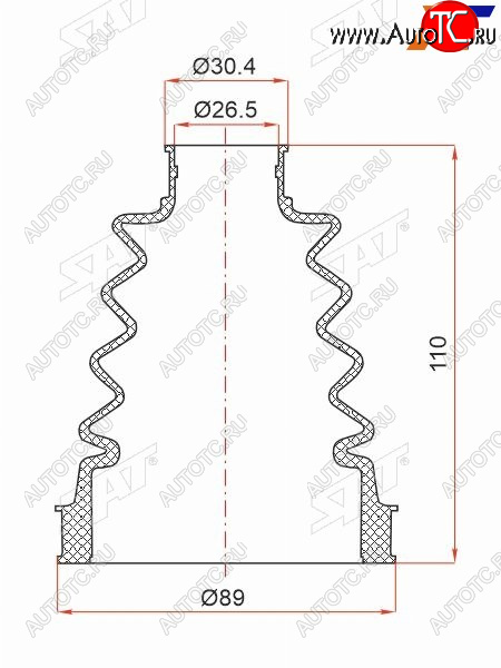 469 р. Пыльник шруса внутренний RENAULT DUSTER 11-KAPTUR 15- SAT ST-105-0075  с доставкой в г. Воронеж