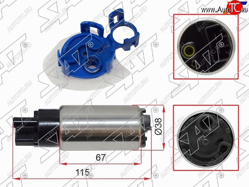 1 129 р. Топливный насос KIA OPTIMA 2.02.4 10-15HYUNDAI SONATA 10-14I40 11-15 SAT ST-112-0006  с доставкой в г. Воронеж