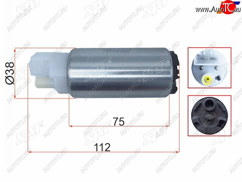 1 199 р. Топливный насос 3,5BAR, 90LH, NISSANINFINITISUBARU SAT ST-112-0003  с доставкой в г. Воронеж