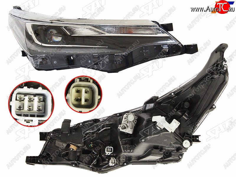 20 449 р. Фара RH (LED) SAT Toyota Corolla E180 рестайлинг (2016-2019)  с доставкой в г. Воронеж