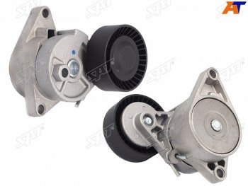 1 259 р. Натяжитель приводного ремня BMW 3 01-055 97-04X5 00-06(компрессор климатической установки) SAT ST-11281433571  с доставкой в г. Воронеж. Увеличить фотографию 1