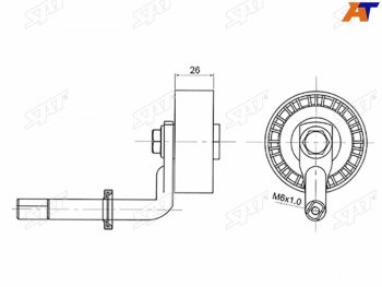 1 129 р. Натяжитель приводного ремня BMW 35X3X5 2,02,53,0D SAT ST-11287807021  с доставкой в г. Воронеж. Увеличить фотографию 1