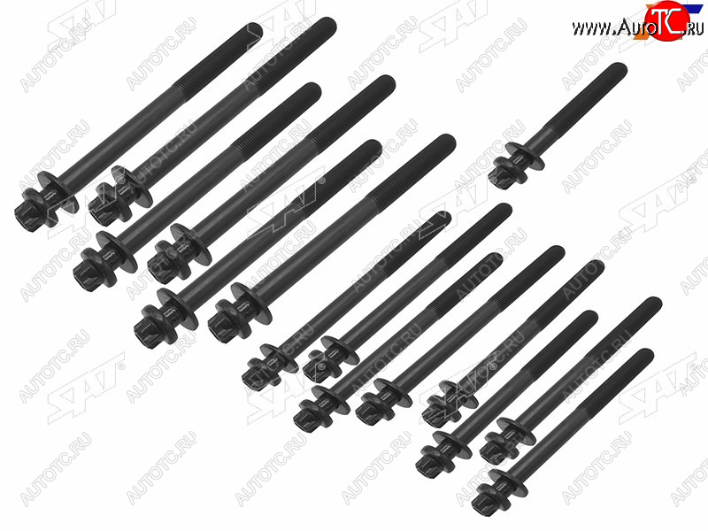2 359 р. Болт ГБЦ (комплект) MITSUBISHIIVECOFIATCITROEN 4P10F30DTF30DTEF1CE 0481DF1CE 3481NF1CE 3481E SAT ST-117-0041  с доставкой в г. Воронеж