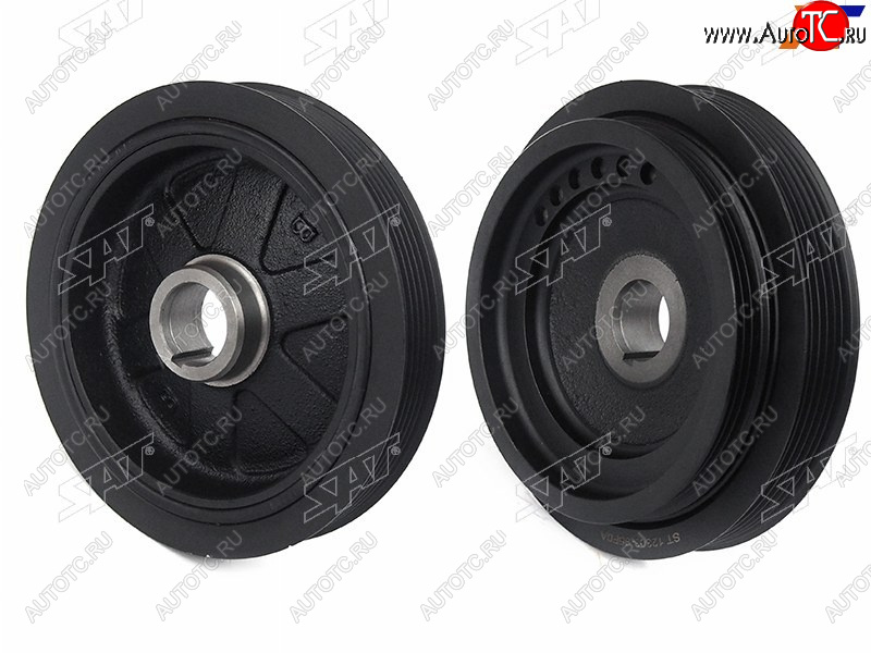 6 299 р. Шкив коленвала NISSAN PRIMERA 96-01ALMERA CLASSICSUNNY 06-12 двиг. QG16QG18 (6PK3PK) SAT ST-12303-95F0A  с доставкой в г. Воронеж