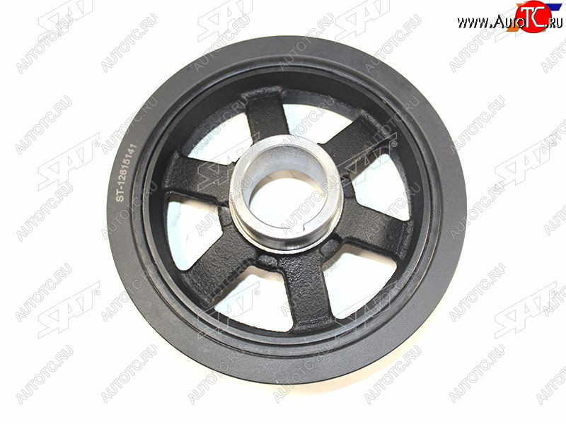 2 599 р. Шкив коленвала DAEWOO WINSTORM 2007-CHEVROLET CAPTIVA (C100) 07-OPEL ANTARA 06- SAT ST-12615141  с доставкой в г. Воронеж