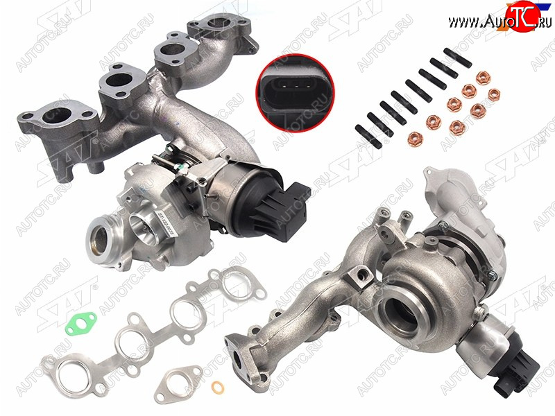 34 999 р. Турбина Audi A3 03-13  Volkswagen Golf 08-16  Passat 05-11  Audi S3 08-12  Skoda Yeti 09-18  Vo SAT ST-132-0035  с доставкой в г. Воронеж