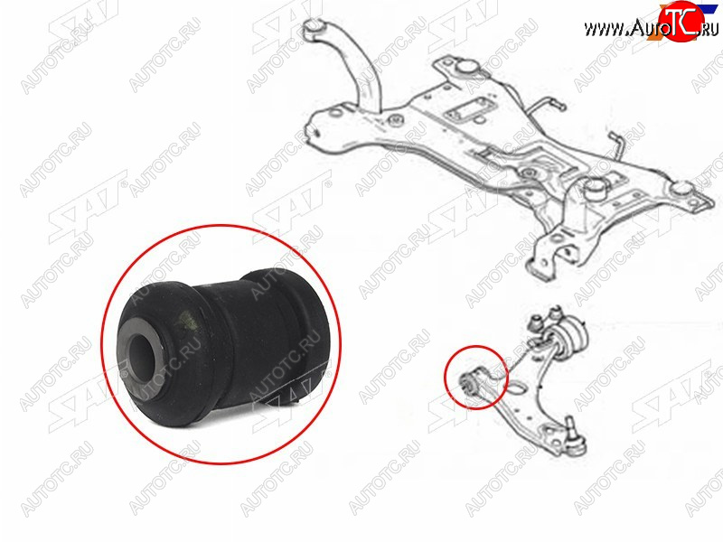 329 р. Сайлентблок Ford Focus 04-11  Kuga 08-13  Mazda 3 03-13  Kia Clarus 96-01  Mazda 3 MPS 06-13  3 SAT ST-1328381-BF  с доставкой в г. Воронеж