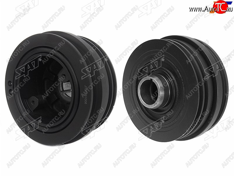 5 349 р. Шкив коленвала TOYOTA LAND CRUISER 1HDFTE 98-07 SAT ST-13408-17030  с доставкой в г. Воронеж