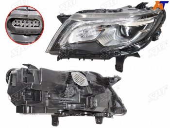 11 699 р. Фара левая (LED) SAT  Geely Atlas  NL3 (2016-2022)  с доставкой в г. Воронеж. Увеличить фотографию 2
