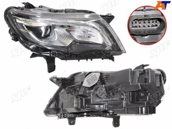 11 699 р. Фара правая (LED) SAT  Geely Atlas  NL3 (2016-2022)  с доставкой в г. Воронеж. Увеличить фотографию 2