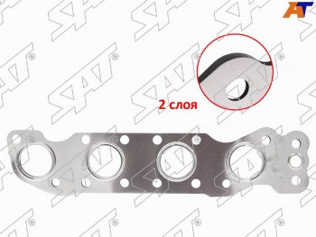 439 р. Прокладка выпускного коллектора SUZUKI ESCUDOGRAND VITARA 05-SWIFT 04-10SX4 06-JIMNY 01- V=1.6 SAT ST-14140-69G02  с доставкой в г. Воронеж. Увеличить фотографию 1