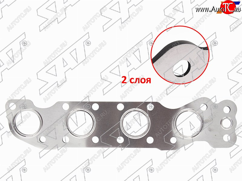 439 р. Прокладка выпускного коллектора SUZUKI ESCUDOGRAND VITARA 05-SWIFT 04-10SX4 06-JIMNY 01- V=1.6 SAT ST-14140-69G02  с доставкой в г. Воронеж