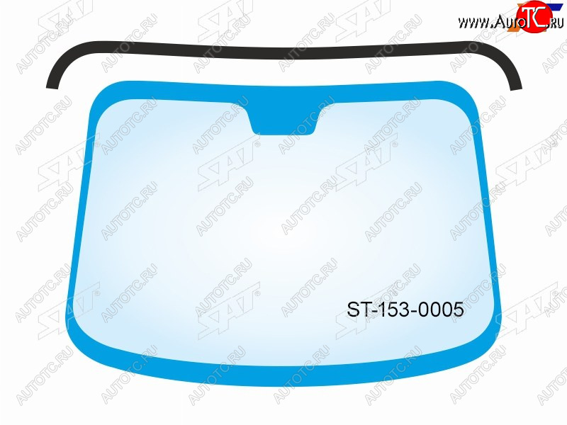 869 р. Молдинг лобового стекла (Сверху) SAT  Hyundai Santa Fe  TM (2018-2021) дорестайлинг  с доставкой в г. Воронеж