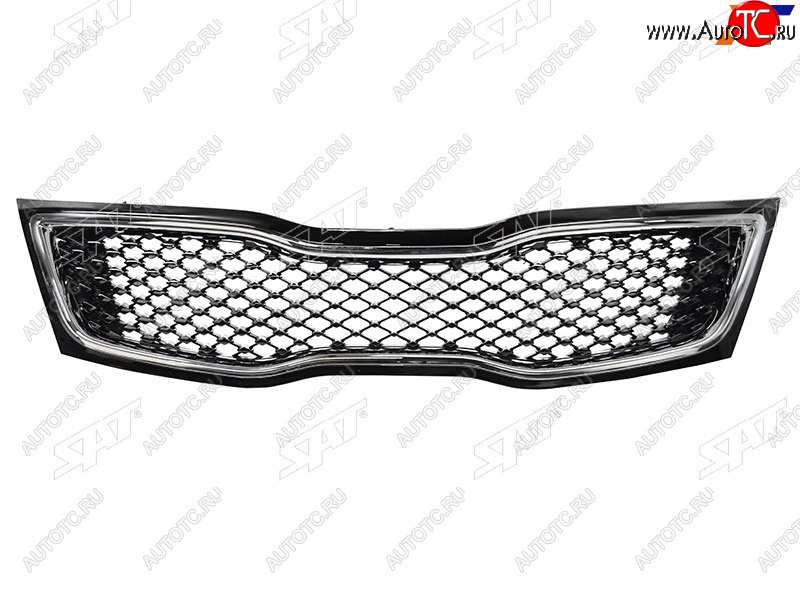 4 649 р. Решетка радиатора SAT  KIA Optima  3 TF (2013-2016) рестайлинг седан (молдинг хром)  с доставкой в г. Воронеж