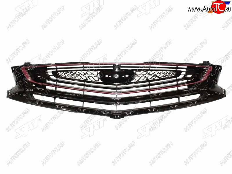 2 769 р. Решетка радиатора SAT Geely Coolray SX11 дорестайлинг (2018-2023) (молдинг хром)  с доставкой в г. Воронеж