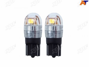 479 р. Лампа дополнительного освещения 12V W5W 1W120LM Canbus LED 6000-6500K, белая (Комплект 2 шт.) SAT ST-175-0056  с доставкой в г. Воронеж. Увеличить фотографию 1