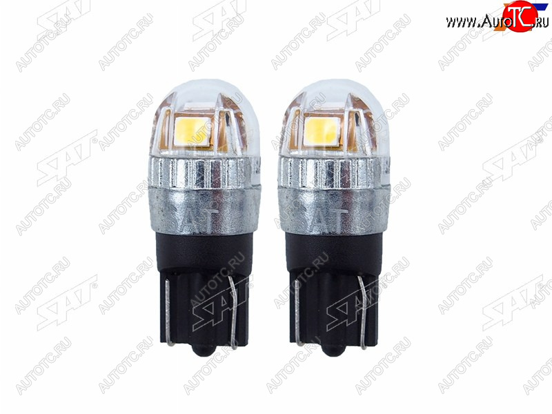479 р. Лампа дополнительного освещения 12V W5W 1W120LM Canbus LED 6000-6500K, белая (Комплект 2 шт.) SAT ST-175-0056  с доставкой в г. Воронеж