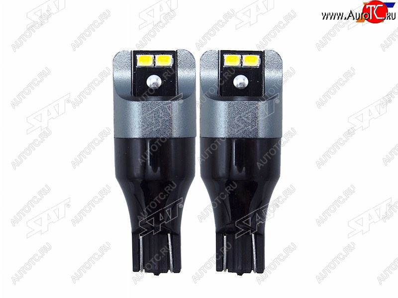 519 р. Лампа дополнительного освещения 12V W16W 1.9W210LM Canbus LED 6000-6500K, белая (Комплект 2 шт.) SAT ST-175-0059  с доставкой в г. Воронеж
