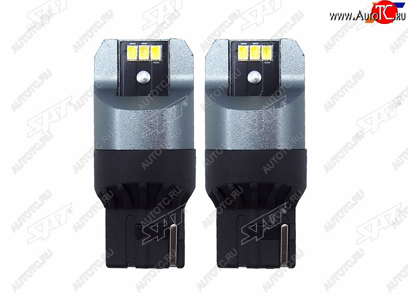 659 р. Лампа дополнительного освещения 12V W21W 3W330LM Canbus LED (Комплект 2 шт.) SAT ST-175-0062  с доставкой в г. Воронеж
